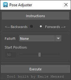 Animation Pose Editor UI